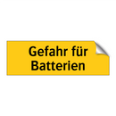 Gefahr für Batterien