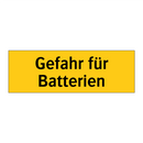Gefahr für Batterien