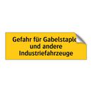 Gefahr für Gabelstapler und andere Industriefahrzeuge