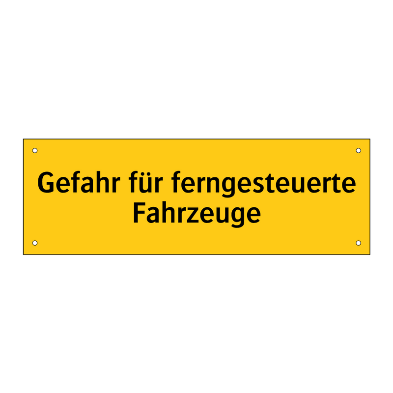 Gefahr für ferngesteuerte Fahrzeuge