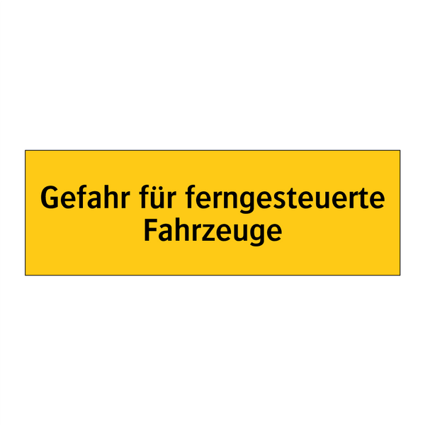 Gefahr für ferngesteuerte Fahrzeuge