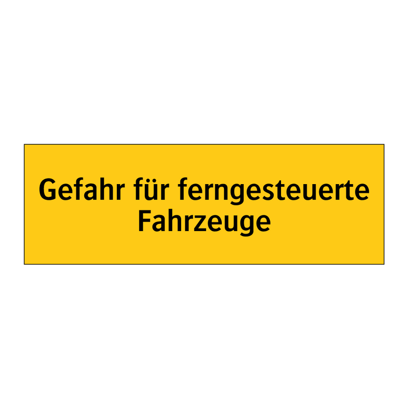 Gefahr für ferngesteuerte Fahrzeuge