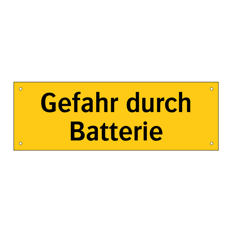 Gefahr durch Batterie