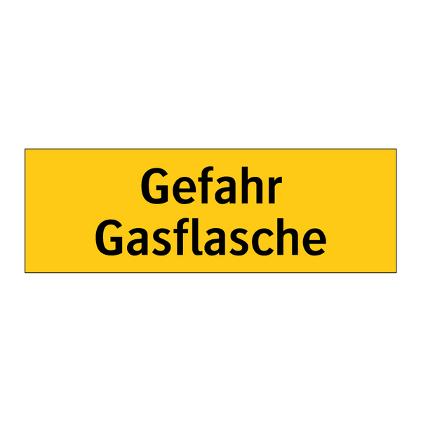 Gefahr Gasflasche
