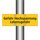 Gefahr Hochspannung Lebensgefahr