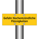 Gefahr Hochentzündliche Flüssigkeiten