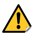 W001 General warning sign