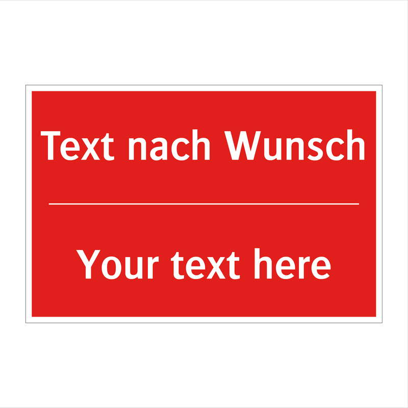 Gestalte deine eigenen Brandschutzschilder
