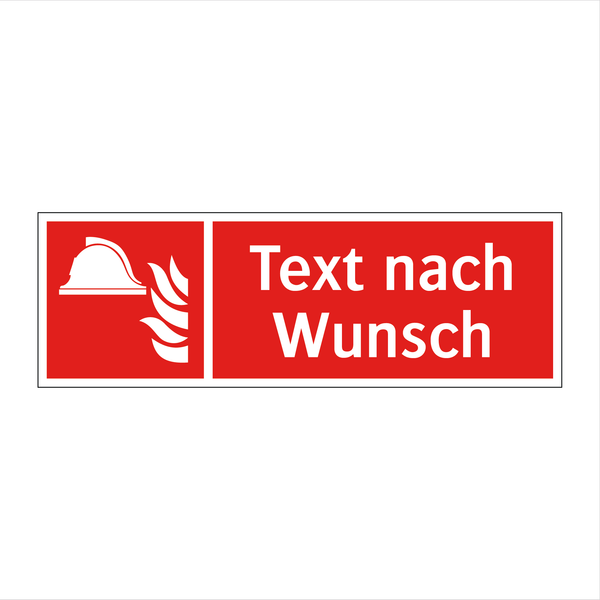 Gestalte deine eigenen Brandschutzschilder