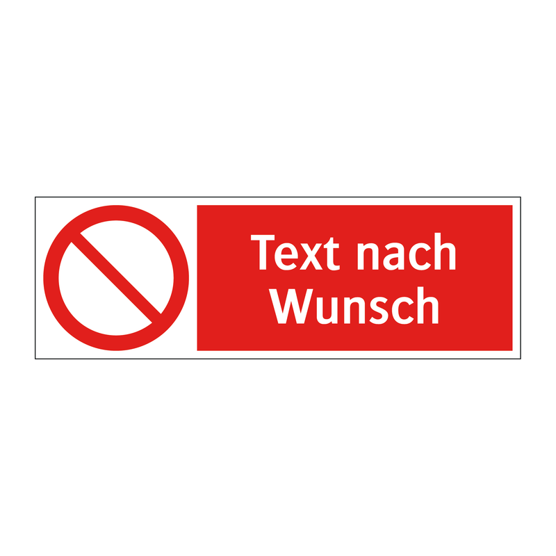 Gestalte deine eigenen Verbotsschilder